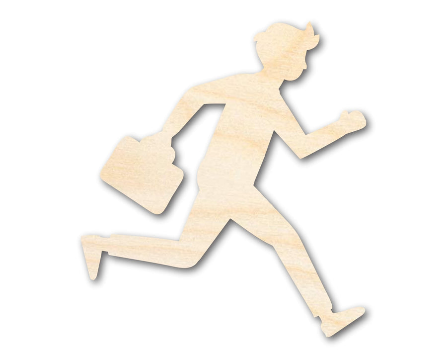 Unfinished Wood Business Man Shape | DIY Craft Cutout | up to 46" DIY - NameSigns.com