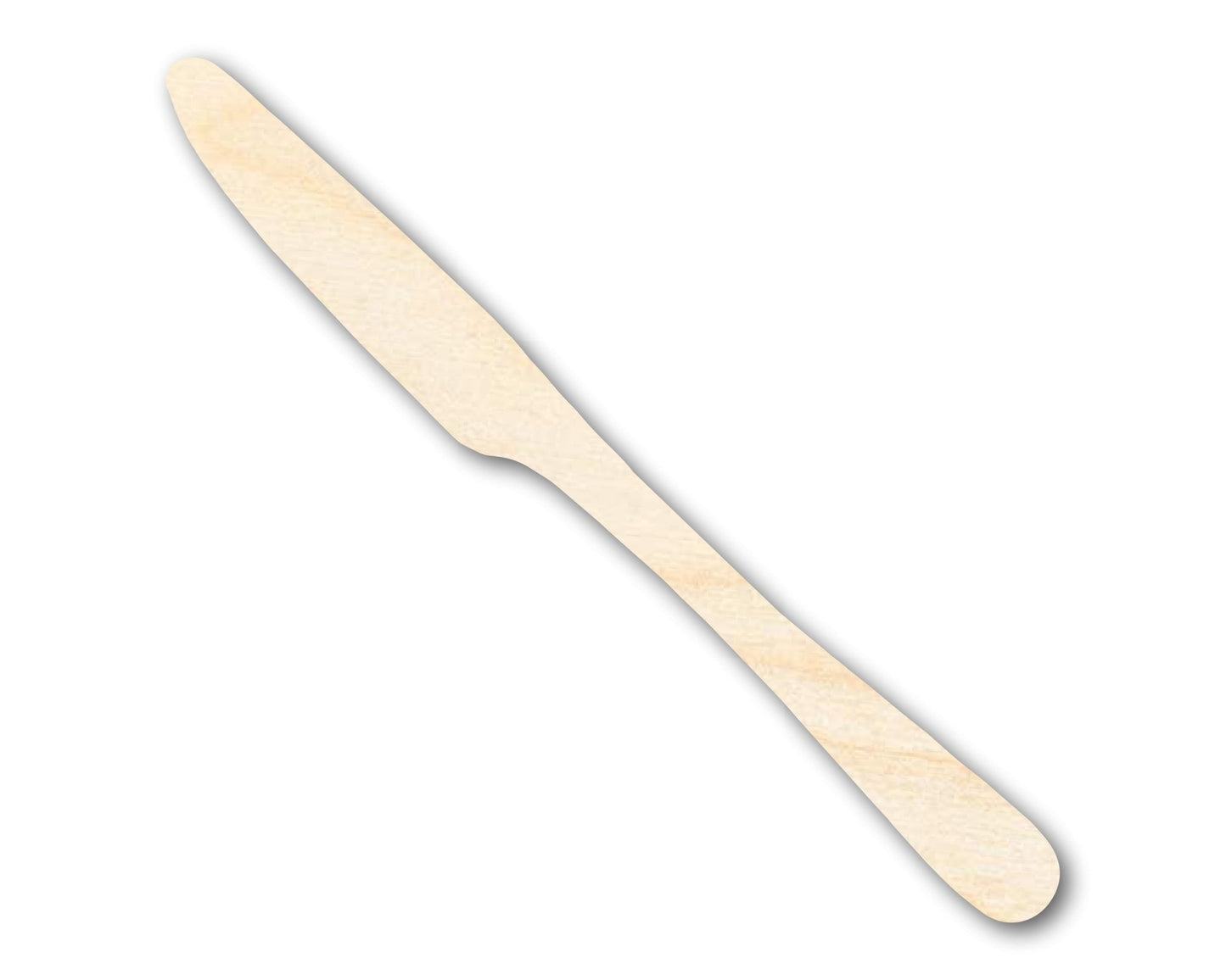 Unfinished Wood Butter Knife Shape - Kitchen Craft - up to 46" DIY - NameSigns.com