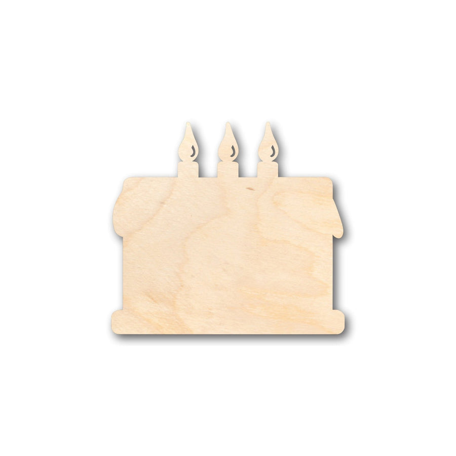 Unfinished Wood Cake Shape - Craft - up to 46" DIY - NameSigns.com
