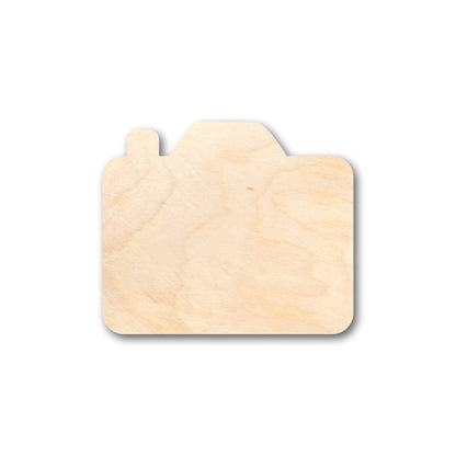 Unfinished Wood Camera Shape - Craft - up to 46" DIY - NameSigns.com