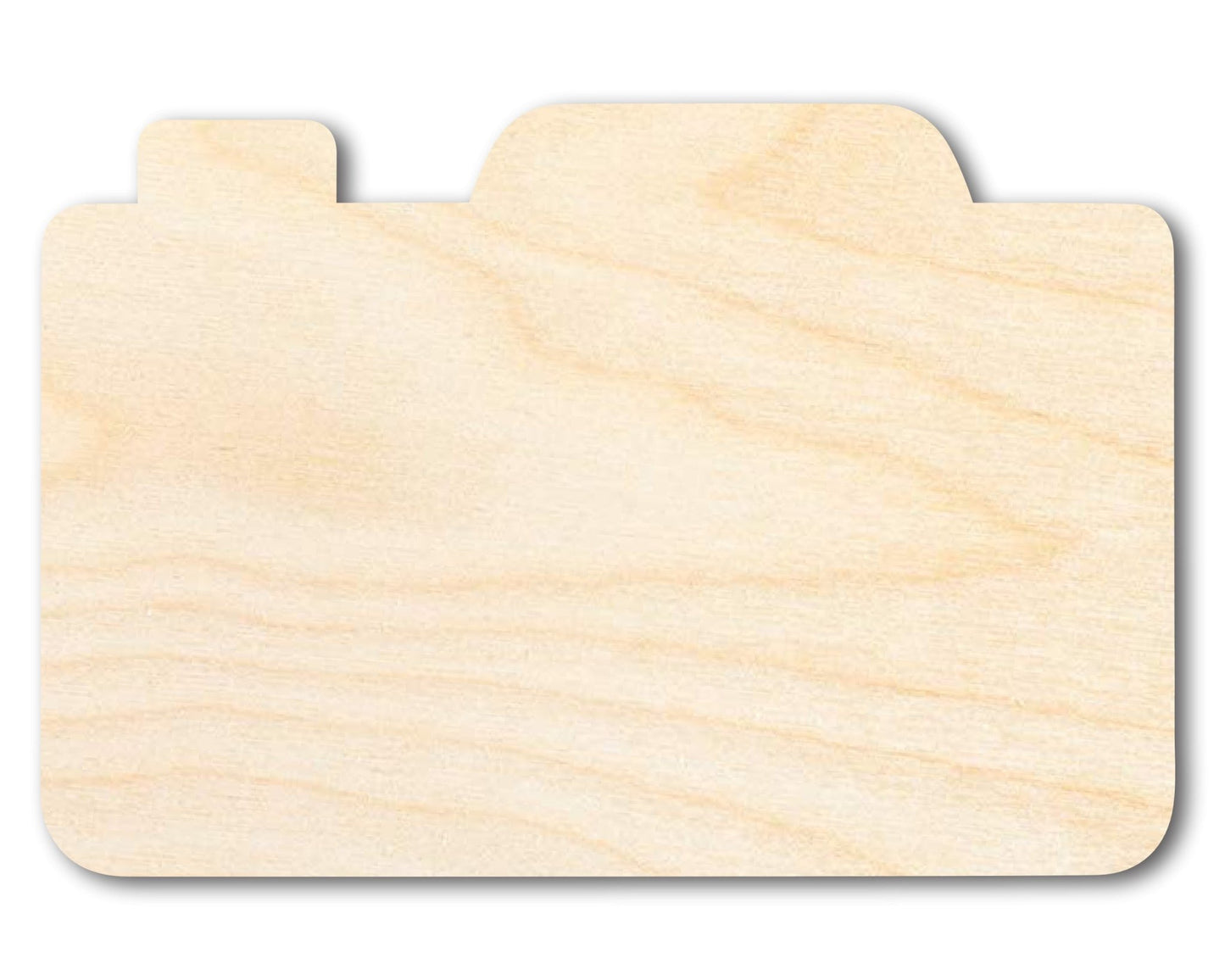 Unfinished Wood Camera Shape | DIY Craft Cutout | up to 46" DIY - NameSigns.com