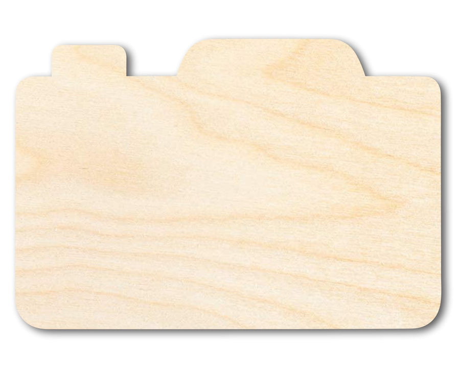 Unfinished Wood Camera Shape | DIY Craft Cutout | up to 46" DIY - NameSigns.com