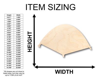 Unfinished Wood Camping Tent Shape - Craft - up to 46" DIY - NameSigns.com