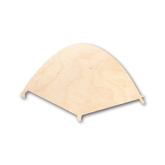 Unfinished Wood Camping Tent Shape - Craft - up to 46" DIY - NameSigns.com