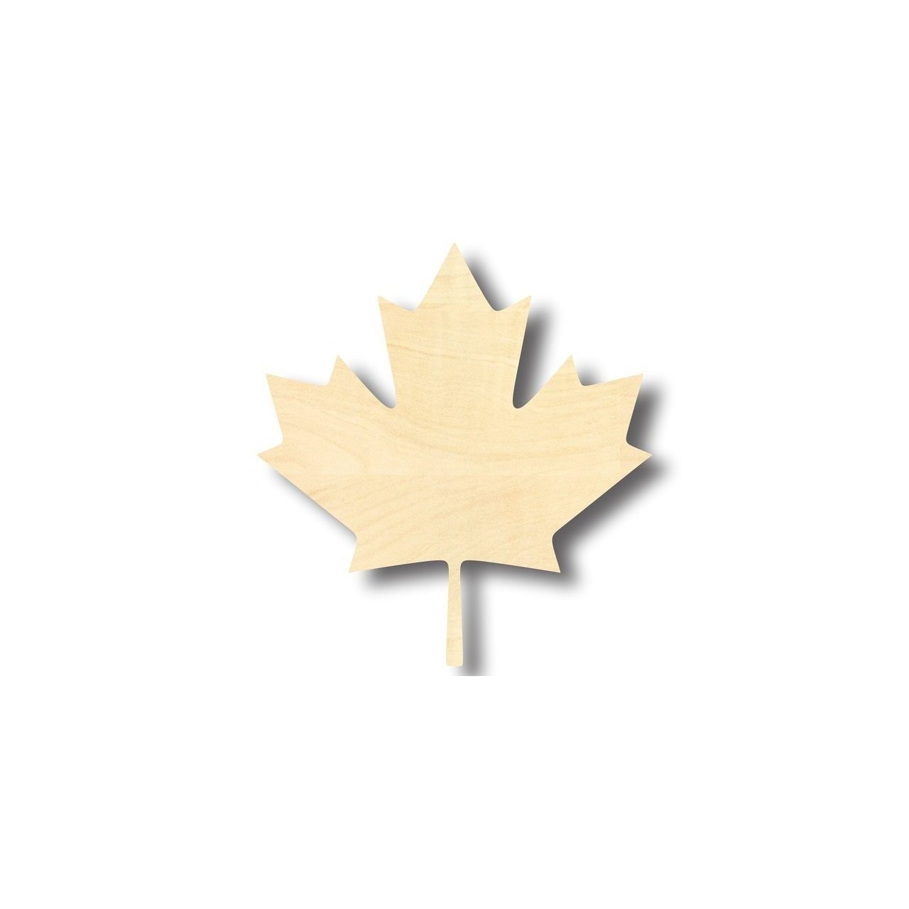 Unfinished Wood Canadian Maple Leaf Shape - Leaves - Craft - up to 46" DIY - NameSigns.com