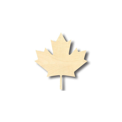 Unfinished Wood Canadian Maple Leaf Shape - Leaves - Craft - up to 46" DIY - NameSigns.com