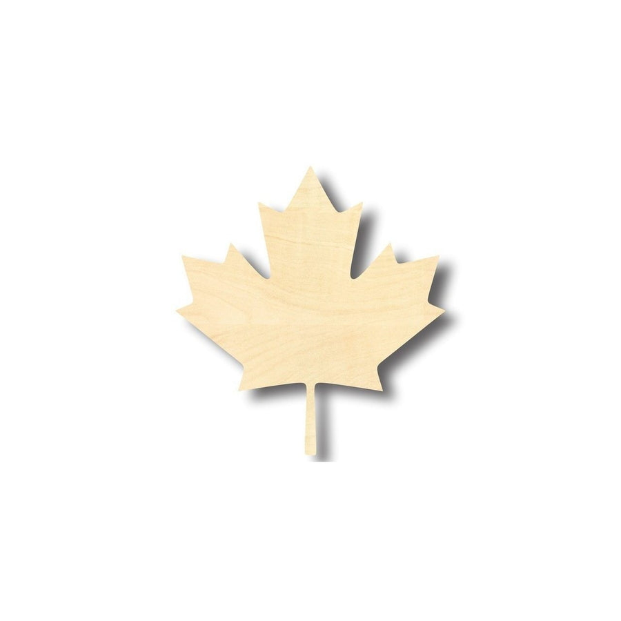 Unfinished Wood Canadian Maple Leaf Shape - Leaves - Craft - up to 46" DIY - NameSigns.com