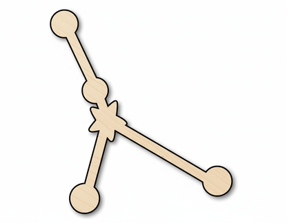 Unfinished Wood Cancer Constellation Shape - Zodiac Craft - up to 46" - NameSigns.com