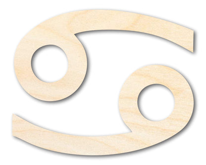 Unfinished Wood Cancer Sign Shape - Zodiac Craft - up to 46" - NameSigns.com