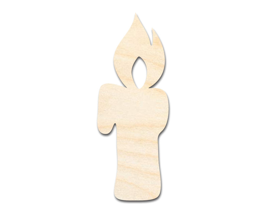 Unfinished Wood Candle Shape - Craft - up to 46" - NameSigns.com