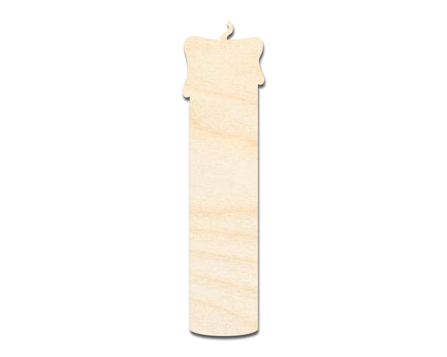 Unfinished Wood Candle Shape - Craft - up to 46" - NameSigns.com