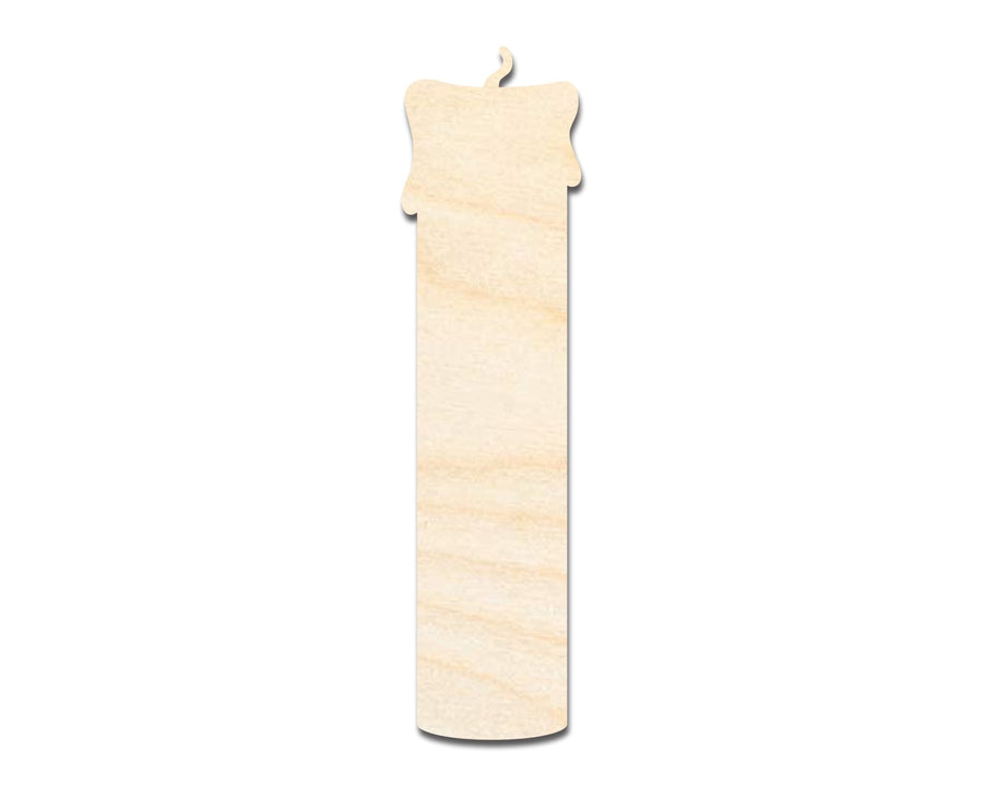 Unfinished Wood Candle Shape - Craft - up to 46" - NameSigns.com