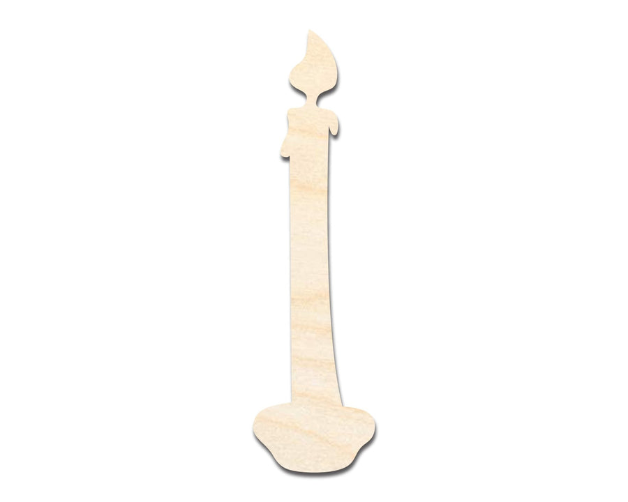 Unfinished Wood Candlestick Shape - Craft - up to 46" - NameSigns.com