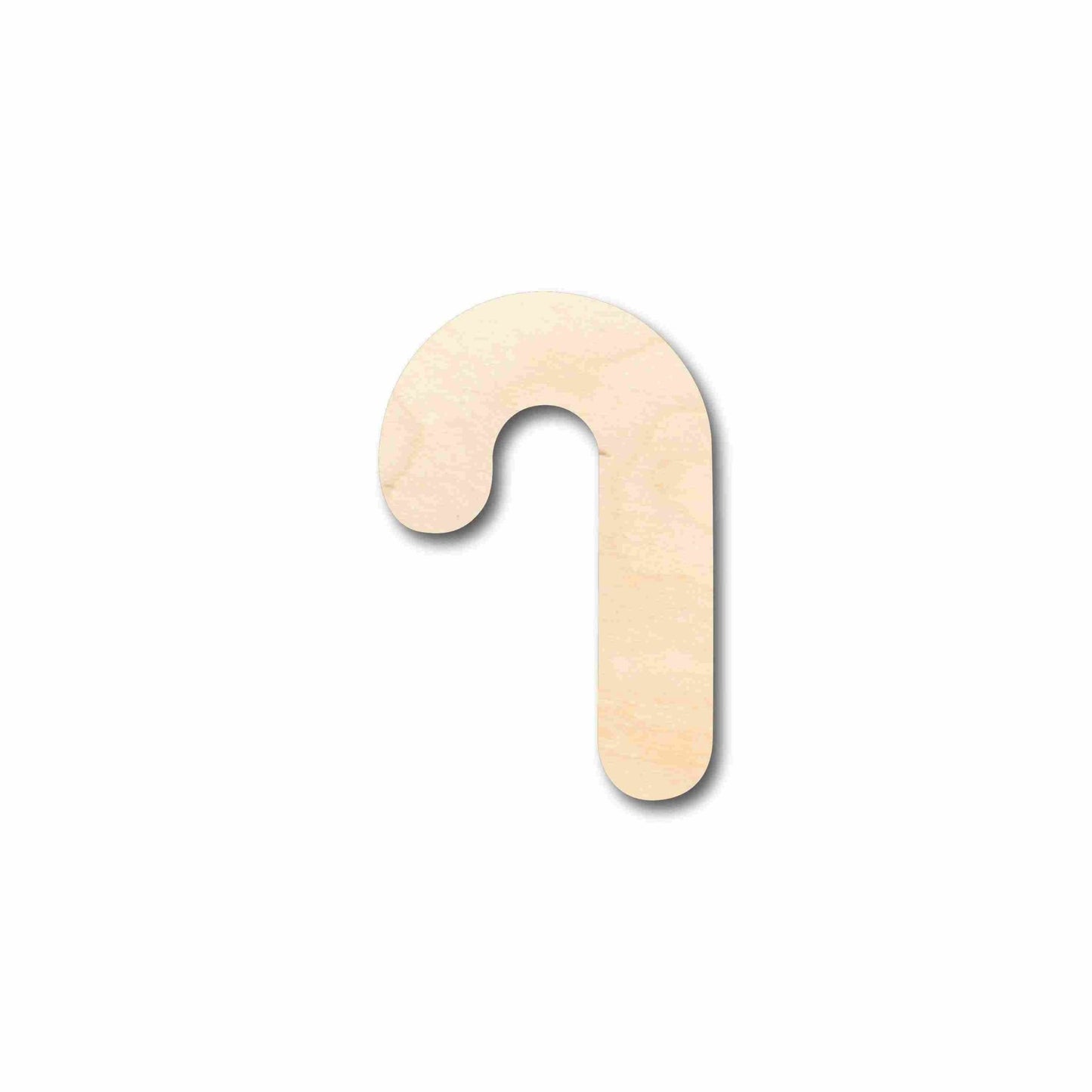 Unfinished Wood Candy Cane Silhouette - Craft - up to 46" DIY - NameSigns.com