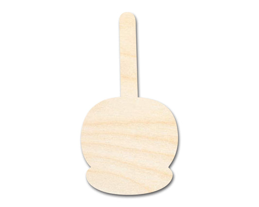 Unfinished Wood Candy Caramel Apple Shape | Craft Cutout | up to 46" DIY - NameSigns.com