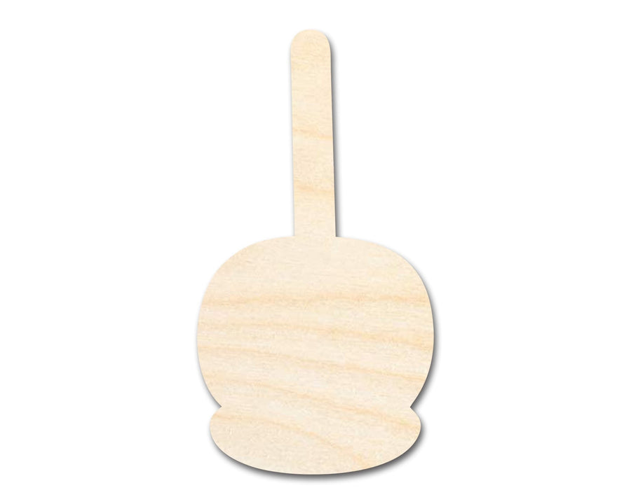 Unfinished Wood Candy Caramel Apple Shape | Craft Cutout | up to 46" DIY - NameSigns.com