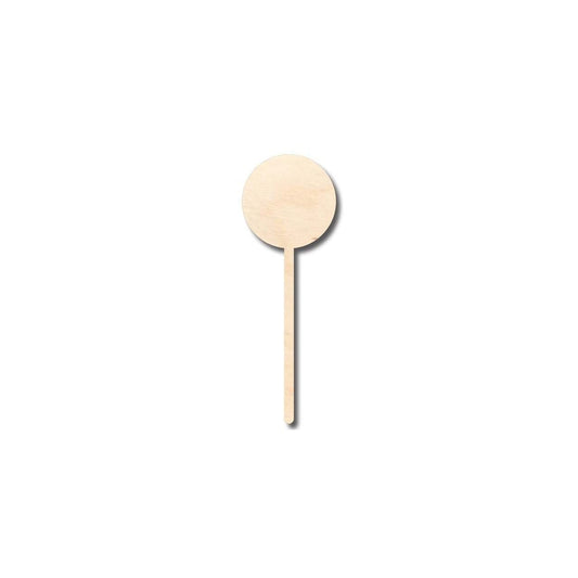 Unfinished Wood Candy Lollipop Shape - Craft - up to 46" DIY - NameSigns.com