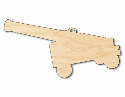 Unfinished Wood Cannon Shape | DIY Craft Cutout | up to 46" DIY - NameSigns.com