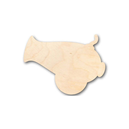 Unfinished Wood Cannon Shape - Pirates - Craft - up to 46" DIY - NameSigns.com