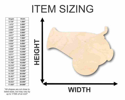 Unfinished Wood Cannon Shape - Pirates - Craft - up to 46" DIY - NameSigns.com