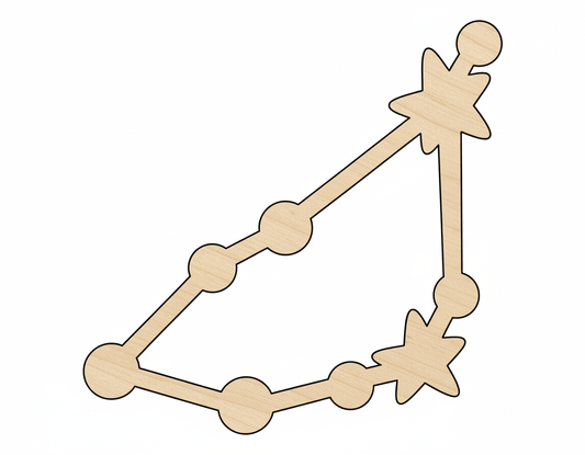 Unfinished Wood Capricorn Constellation Shape - Zodiac Craft - up to 46" - NameSigns.com