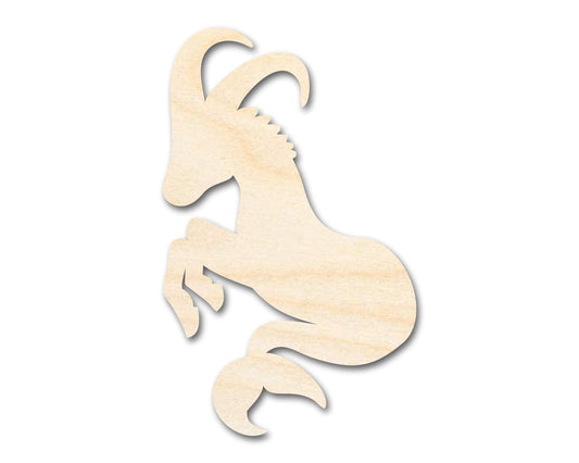 Unfinished Wood Capricorn Sea Goat Shape - Zodiac Craft - up to 46" - NameSigns.com