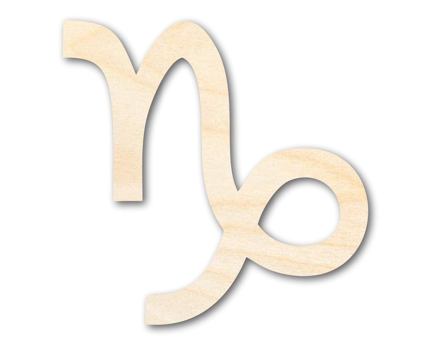 Unfinished Wood Capricorn Sign Shape - Zodiac Craft - up to 46" - NameSigns.com