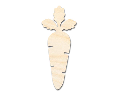 Unfinished Wood Carrot Shape - Garden Vegetable Craft - up to 46" DIY - NameSigns.com