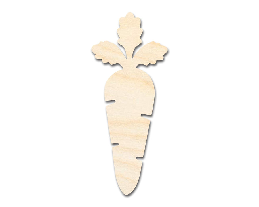 Unfinished Wood Carrot Shape - Garden Vegetable Craft - up to 46" DIY - NameSigns.com