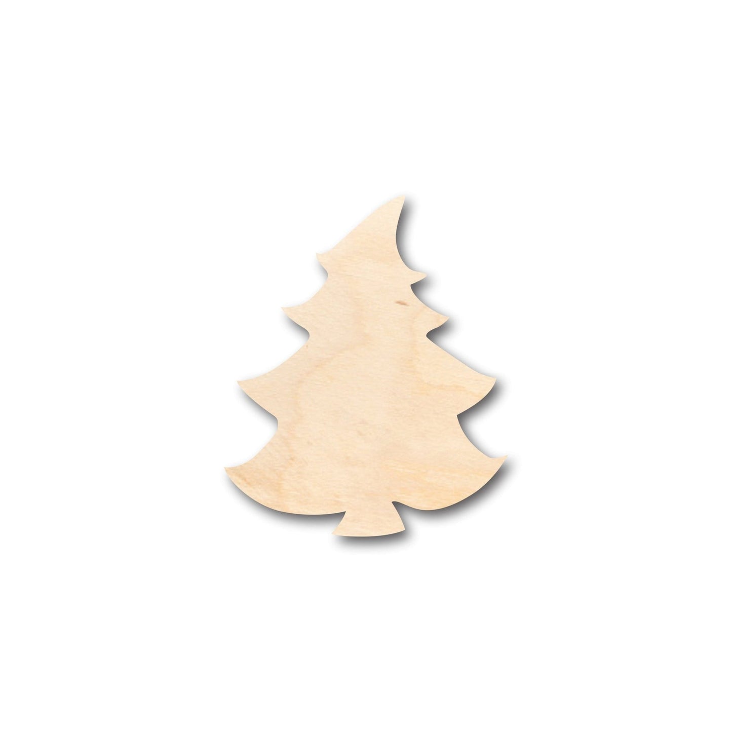 Unfinished Wood Cartoon Christmas Tree Shape - Craft - up to 46" DIY - NameSigns.com