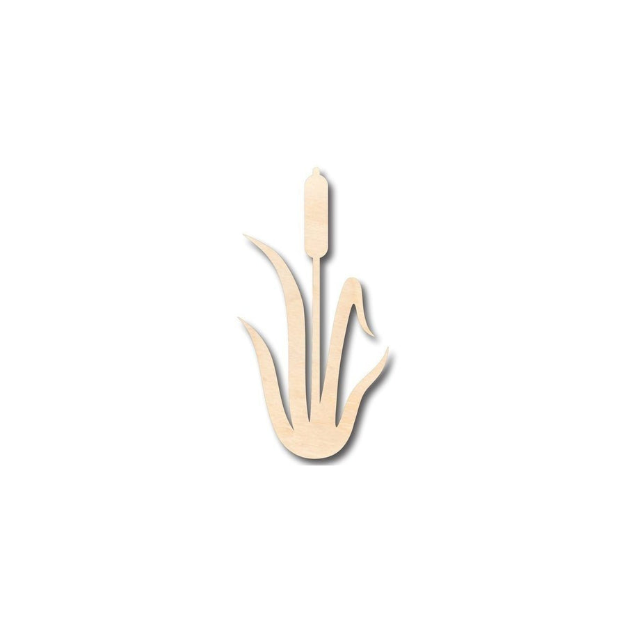Unfinished Wood Cattail Shape - Plant - Craft - up to 46" DIY - NameSigns.com