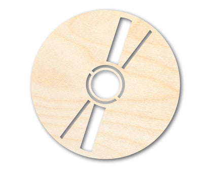 Unfinished Wood CD Shape | DIY Craft Cutout | up to 46" DIY - NameSigns.com
