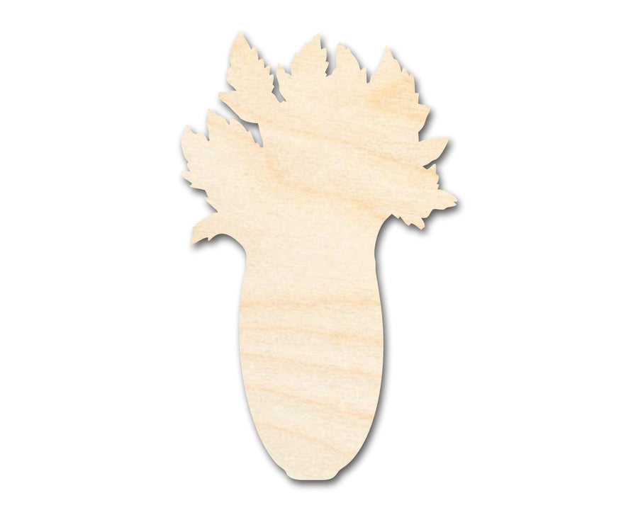 Unfinished Wood Celery Shape | DIY Craft Cutout | up to 46" DIY - NameSigns.com