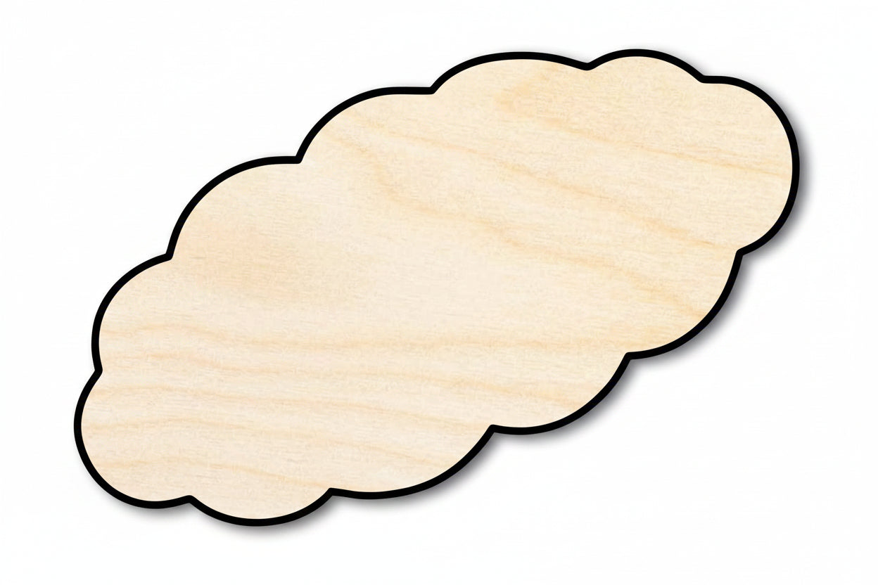 Unfinished Wood Challah Bread Shape | DIY Craft Cutout | up to 46" DIY - NameSigns.com