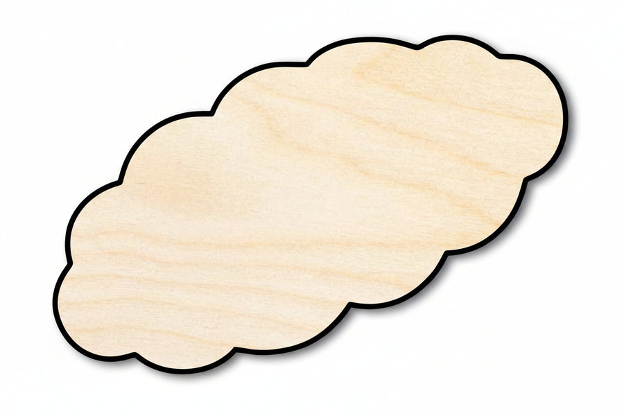 Unfinished Wood Challah Bread Shape | DIY Craft Cutout | up to 46" DIY - NameSigns.com