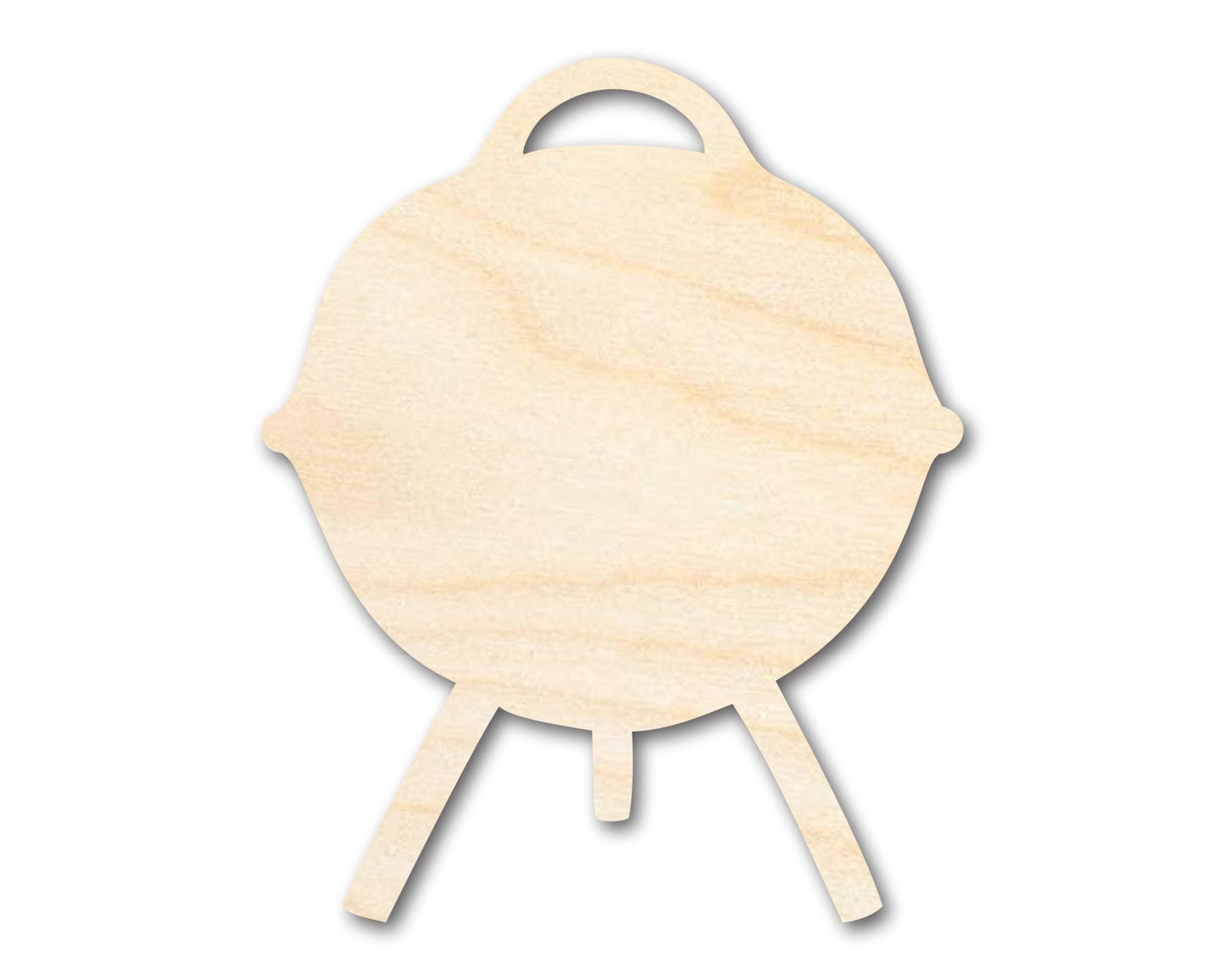 Unfinished Wood Charcoal Grill Shape - Craft - up to 46" DIY - NameSigns.com