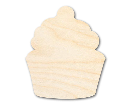 Unfinished Wood Cherry Cupcake Shape - Craft - up to 46" - NameSigns.com