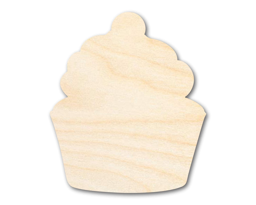 Unfinished Wood Cherry Cupcake Shape - Craft - up to 46" - NameSigns.com