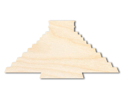 Unfinished Wood Chichen Itza Shape | DIY Craft Cutout | up to 46" DIY - NameSigns.com