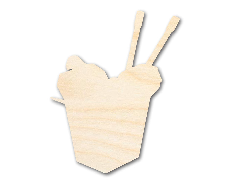 Unfinished Wood Chinese Takeout Shape | DIY Craft Cutout | up to 46" DIY - NameSigns.com