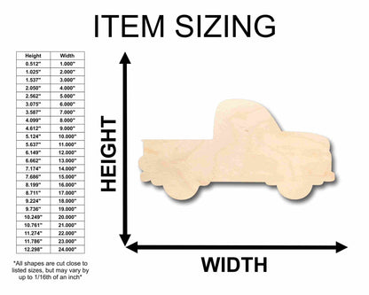 Unfinished Wood Christmas Tree Car Truck Silhouette - Craft - up to 46" DIY - NameSigns.com