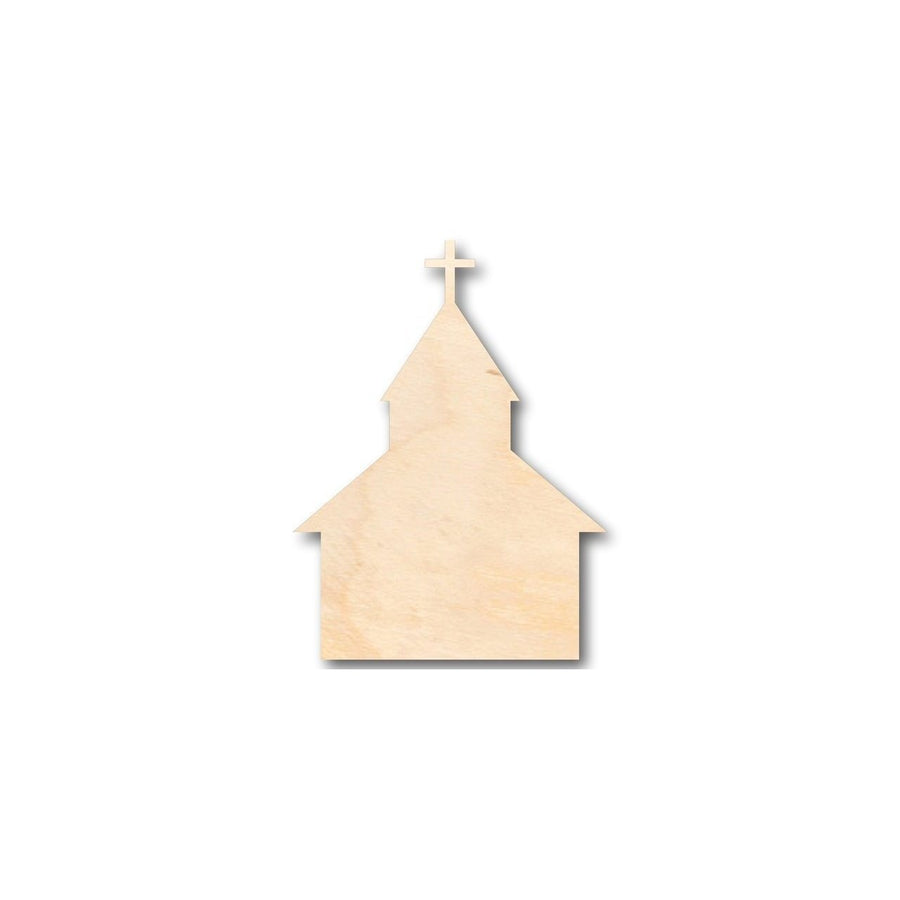 Unfinished Wood Church Shape - Christian - Craft - up to 46" DIY - NameSigns.com