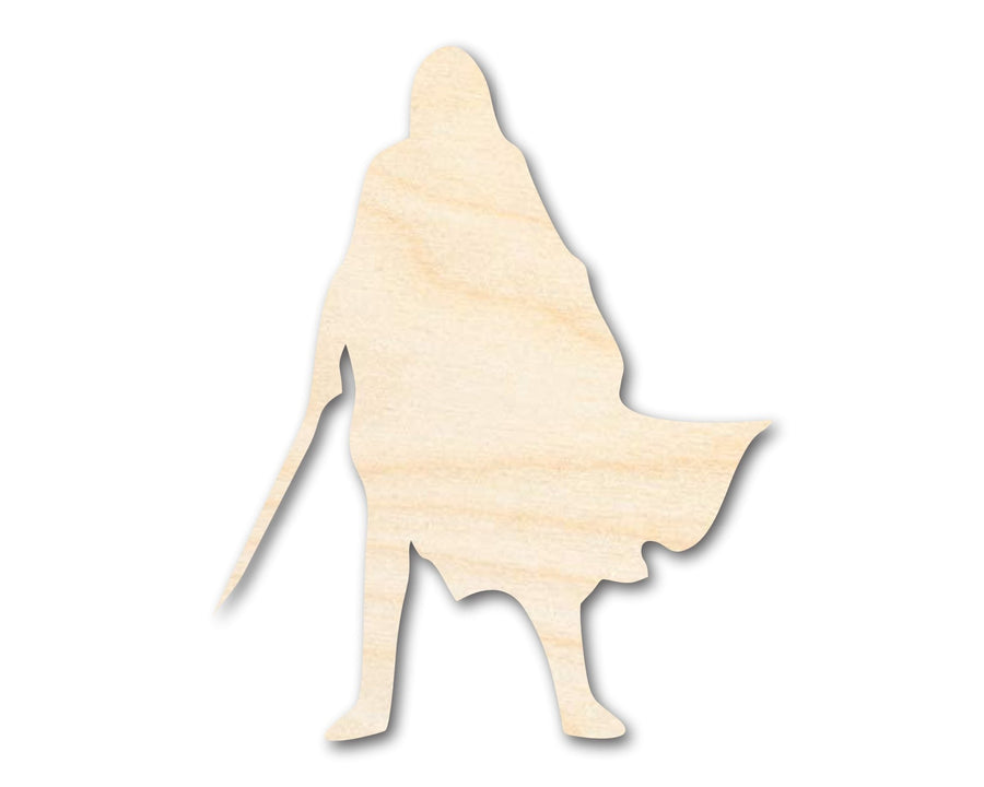 Unfinished Wood Cloak and Dagger Shape - Craft - up to 46" - NameSigns.com