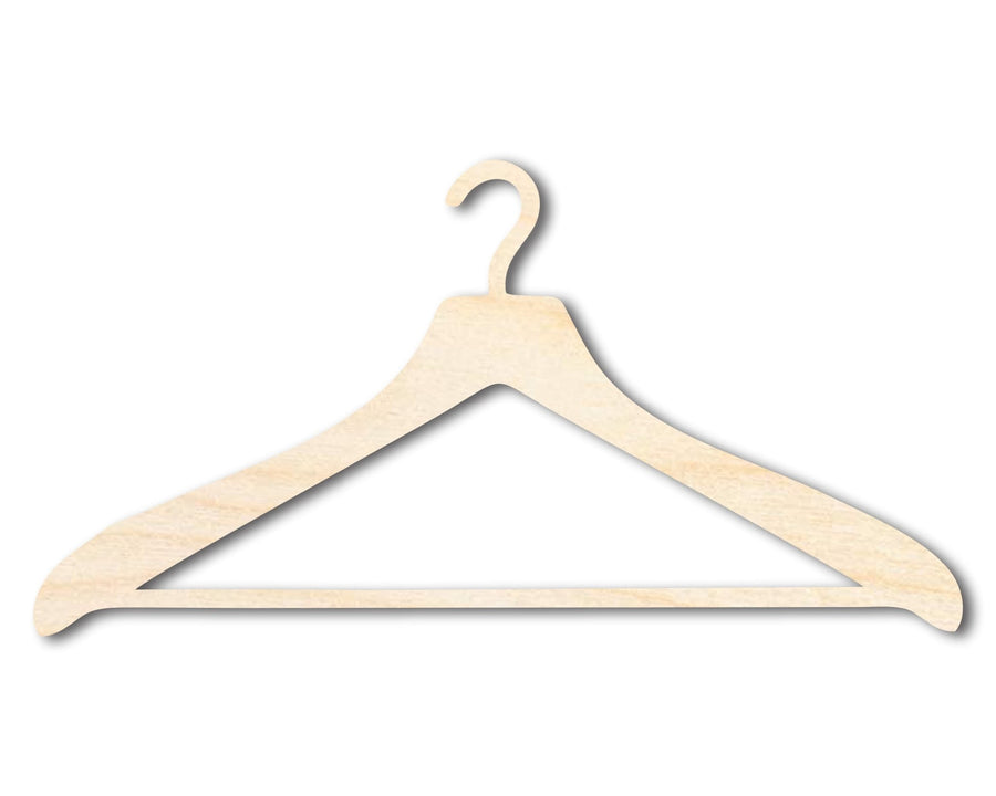 Unfinished Wood Clothes Hanger Shape | DIY Craft Cutout | up to 46" DIY - NameSigns.com