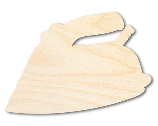 Unfinished Wood Clothing Iron Shape | DIY Craft Cutout | up to 46" DIY - NameSigns.com