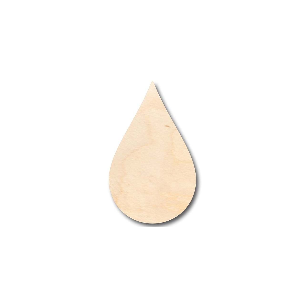 Unfinished Wood Cloud Raindrop Shape - Sky - Craft - up to 46" DIY - NameSigns.com