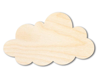 Unfinished Wood Cloud Silhouette - Craft - up to 46" DIY - NameSigns.com