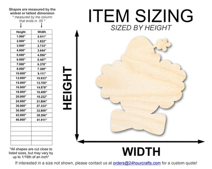 Unfinished Wood Clown Head Shape | DIY Craft Cutout | up to 46" DIY - NameSigns.com