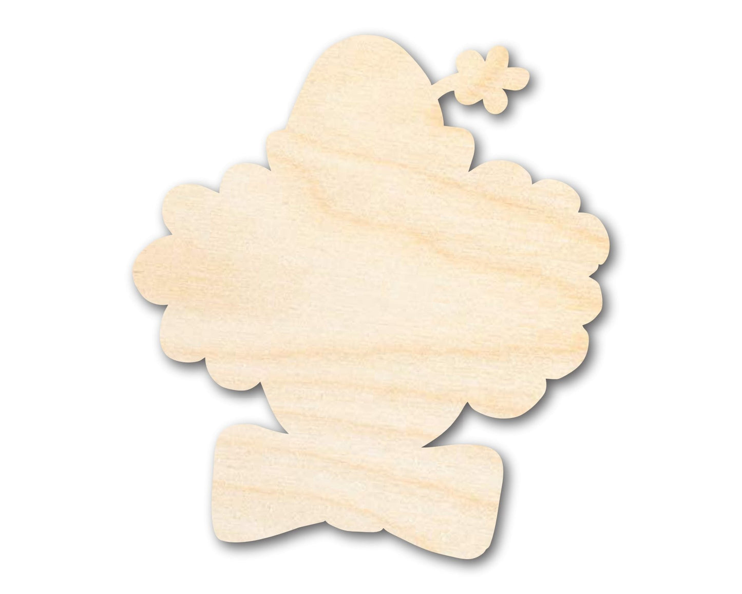 Unfinished Wood Clown Head Shape | DIY Craft Cutout | up to 46" DIY - NameSigns.com
