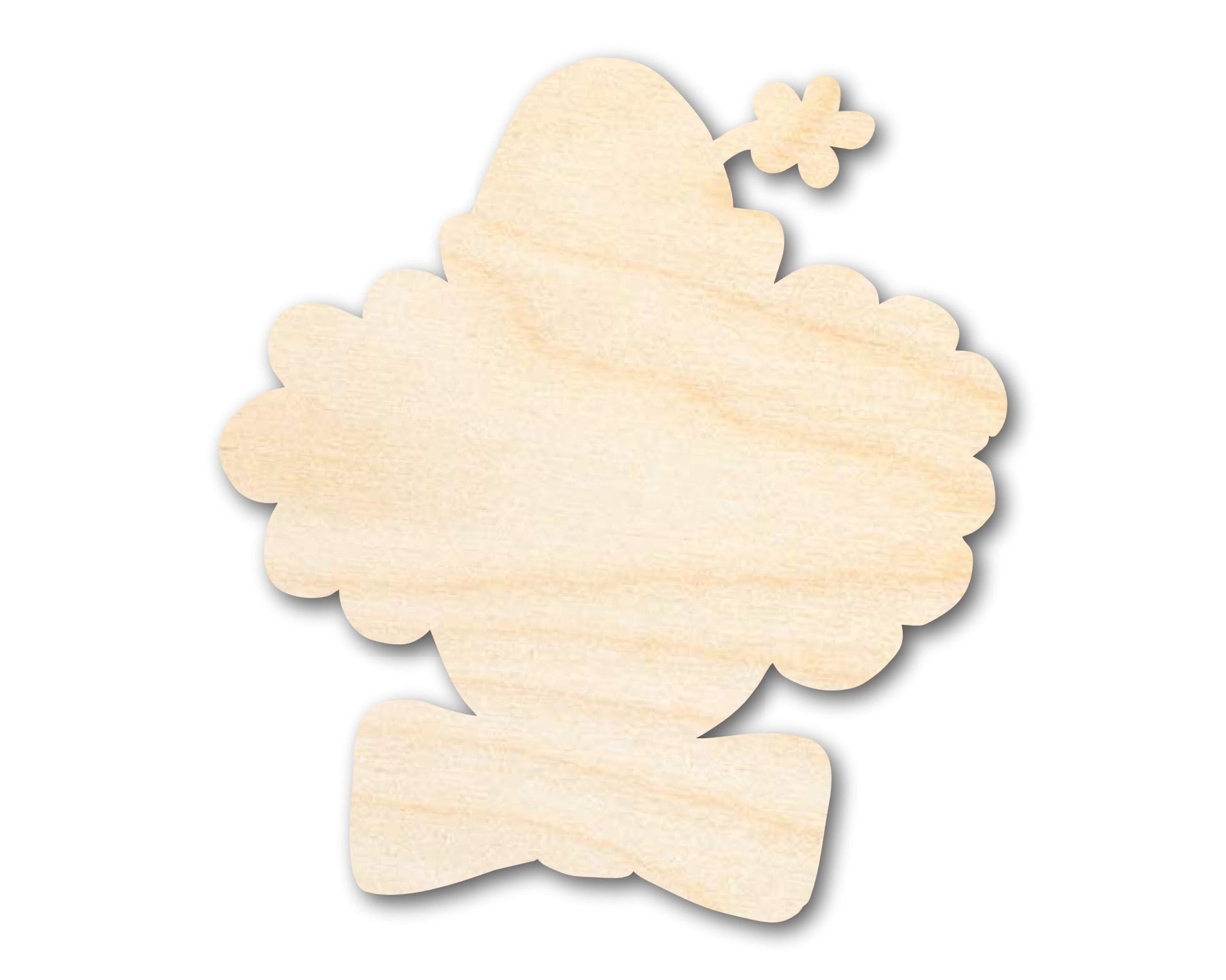 Unfinished Wood Clown Head Shape | DIY Craft Cutout | up to 46" DIY - NameSigns.com